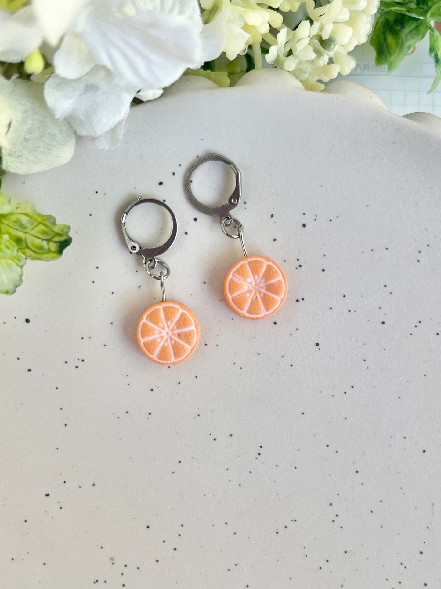 Citrus Fruit Slice Earrings