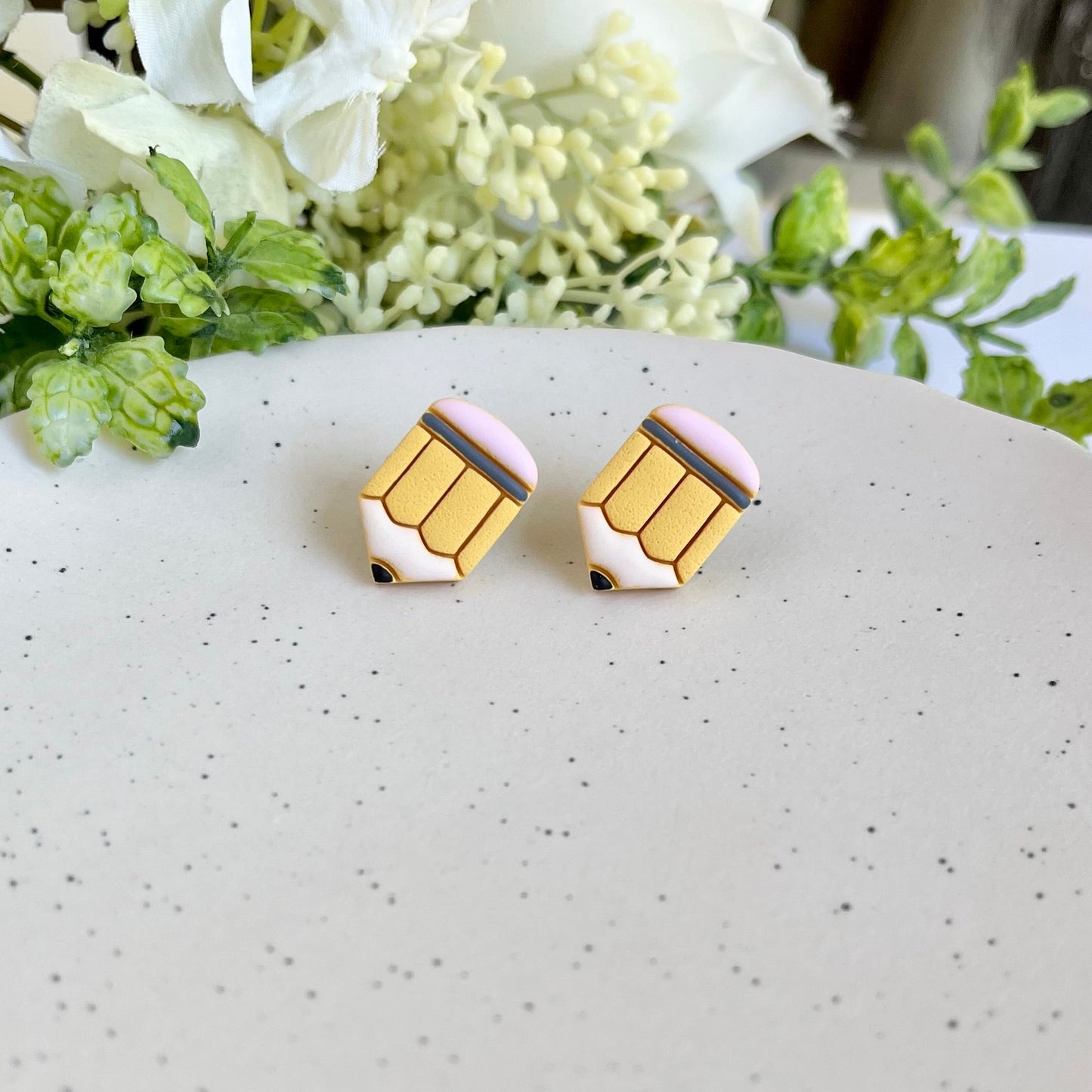 Chubby Classic Pencil Stud Earrings