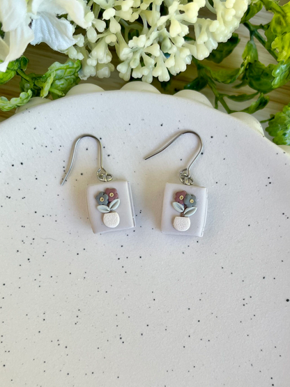 Flower Book Earrings
