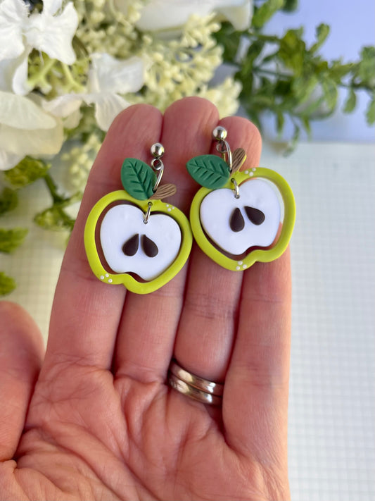 Green Apple Earrings