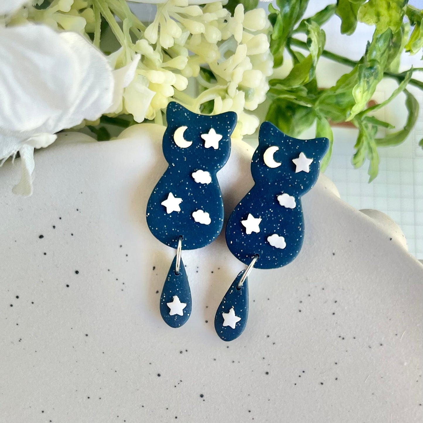 Night Cat Earrings