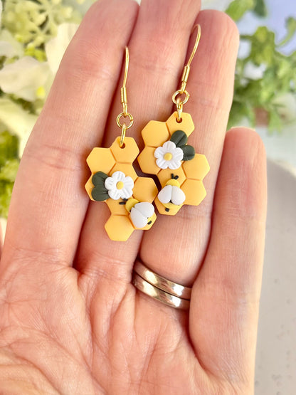 Honey Comb Earrings