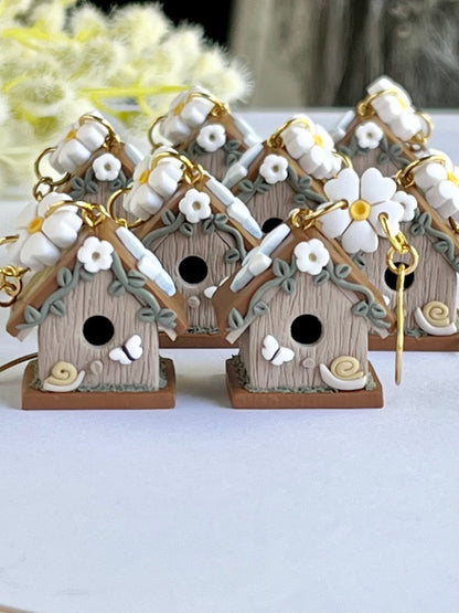 Birdhouse Earrings