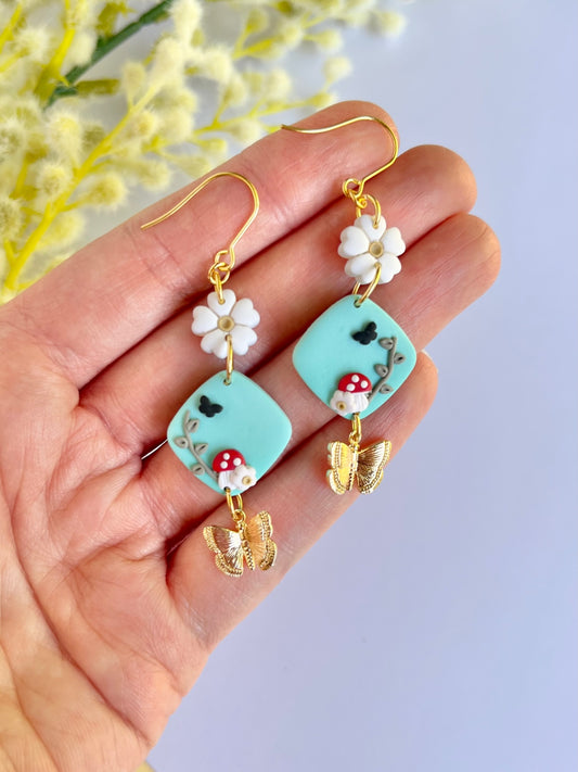 Butterfly Charm Earrings