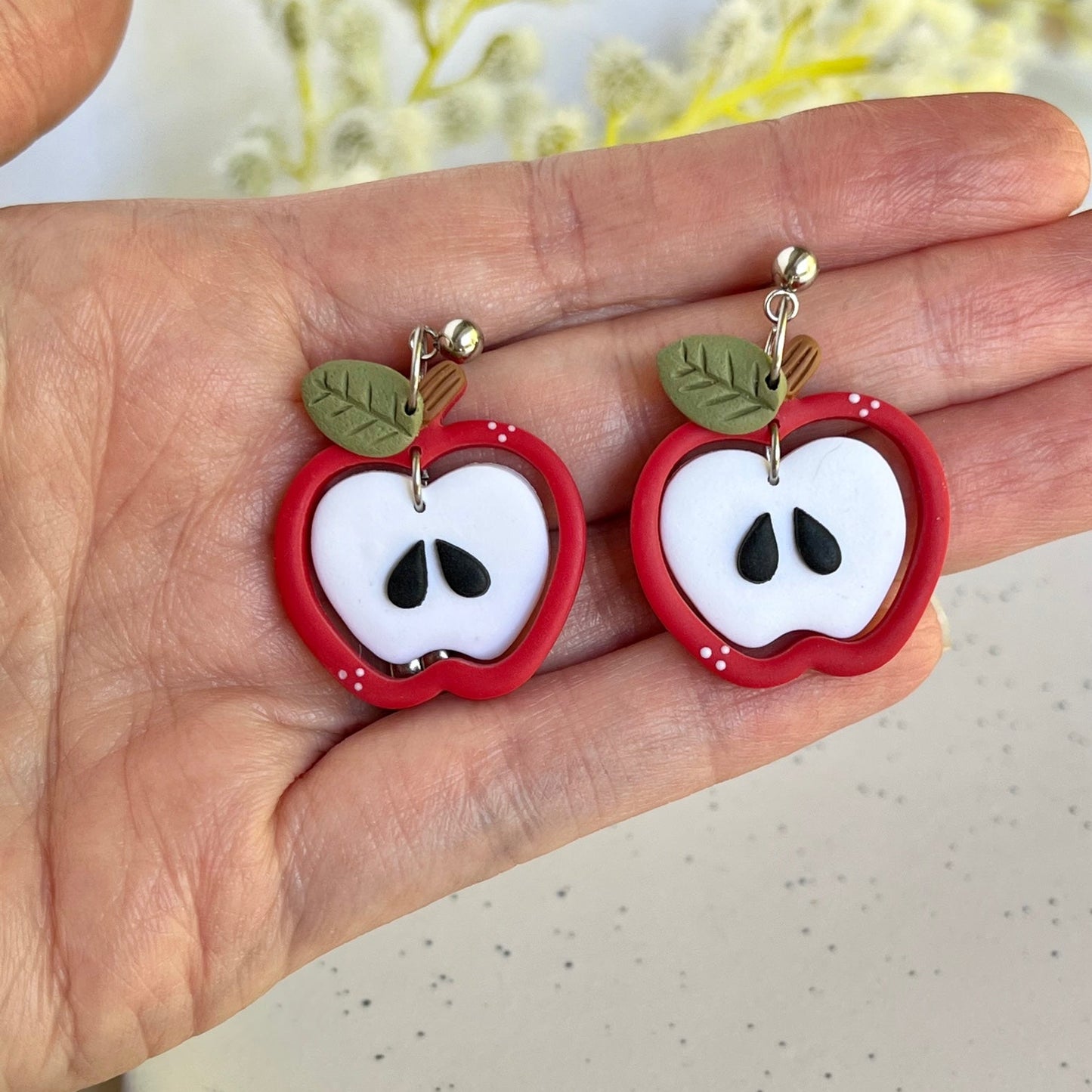 Red Apple Earrings