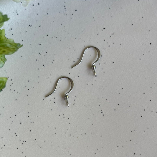 Two stainless steel boho earring hooks 