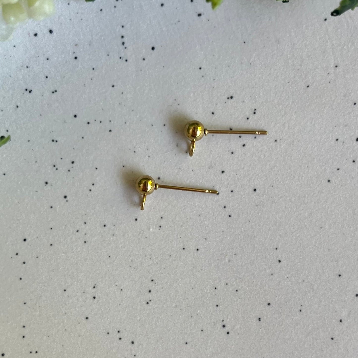 Stainless Steel Gold Plated Ball Post Upgrade