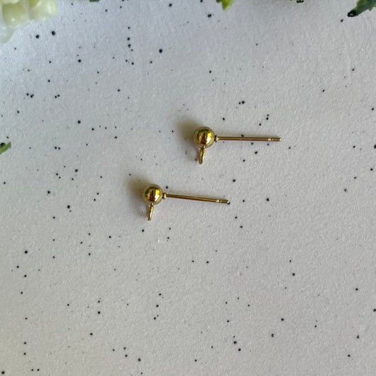 Stainless Steel Gold Plated Ball Post Upgrade