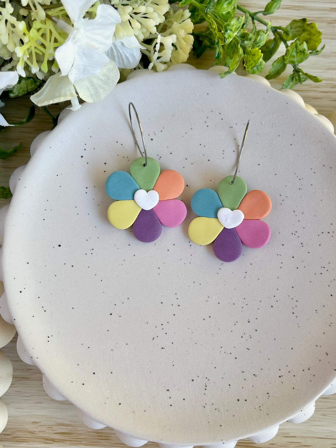 Colourful Bloom Hoops